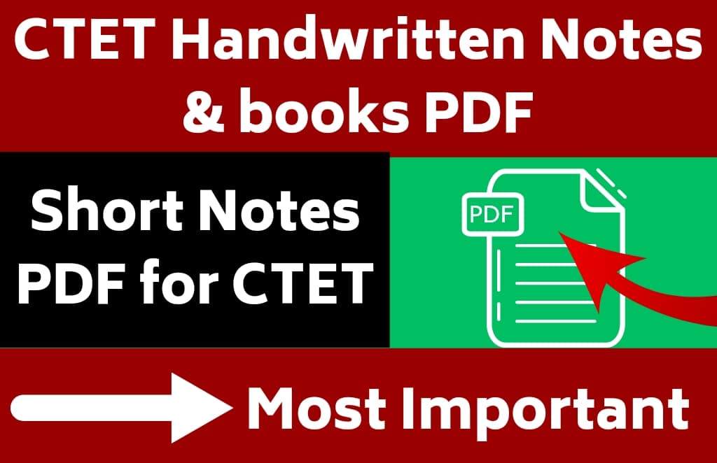 CTET Handwritten Notes Download