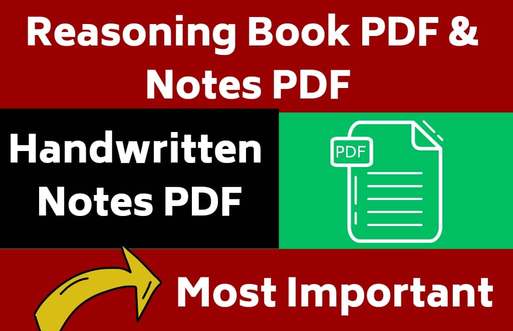 Reasoning Book PDF & Handwritten Notes